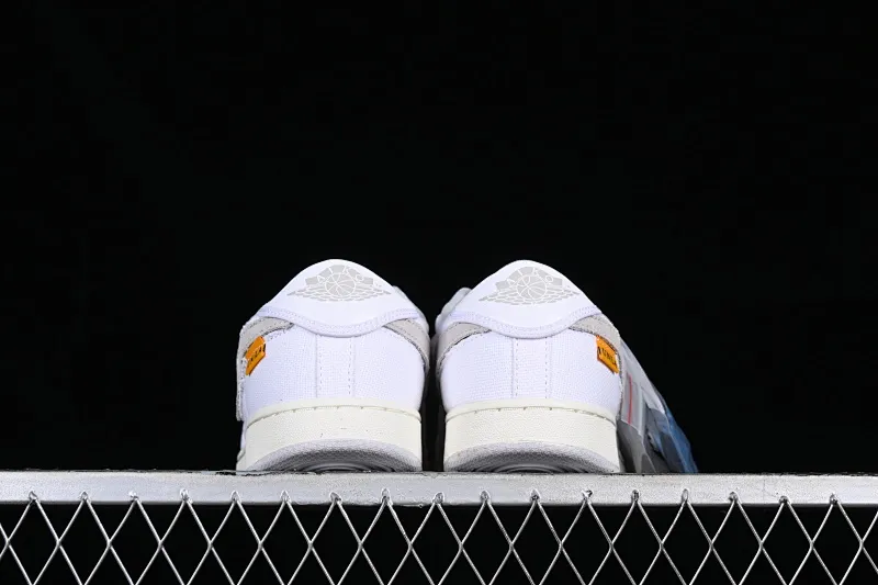 All categories Air Jordan Jordan series basketball shoes Air Jordan 1 Low Y version Uion LA x Air Jordan AJ1 KO Low joint white and gray low-top retro basketball shoes DO8912-101